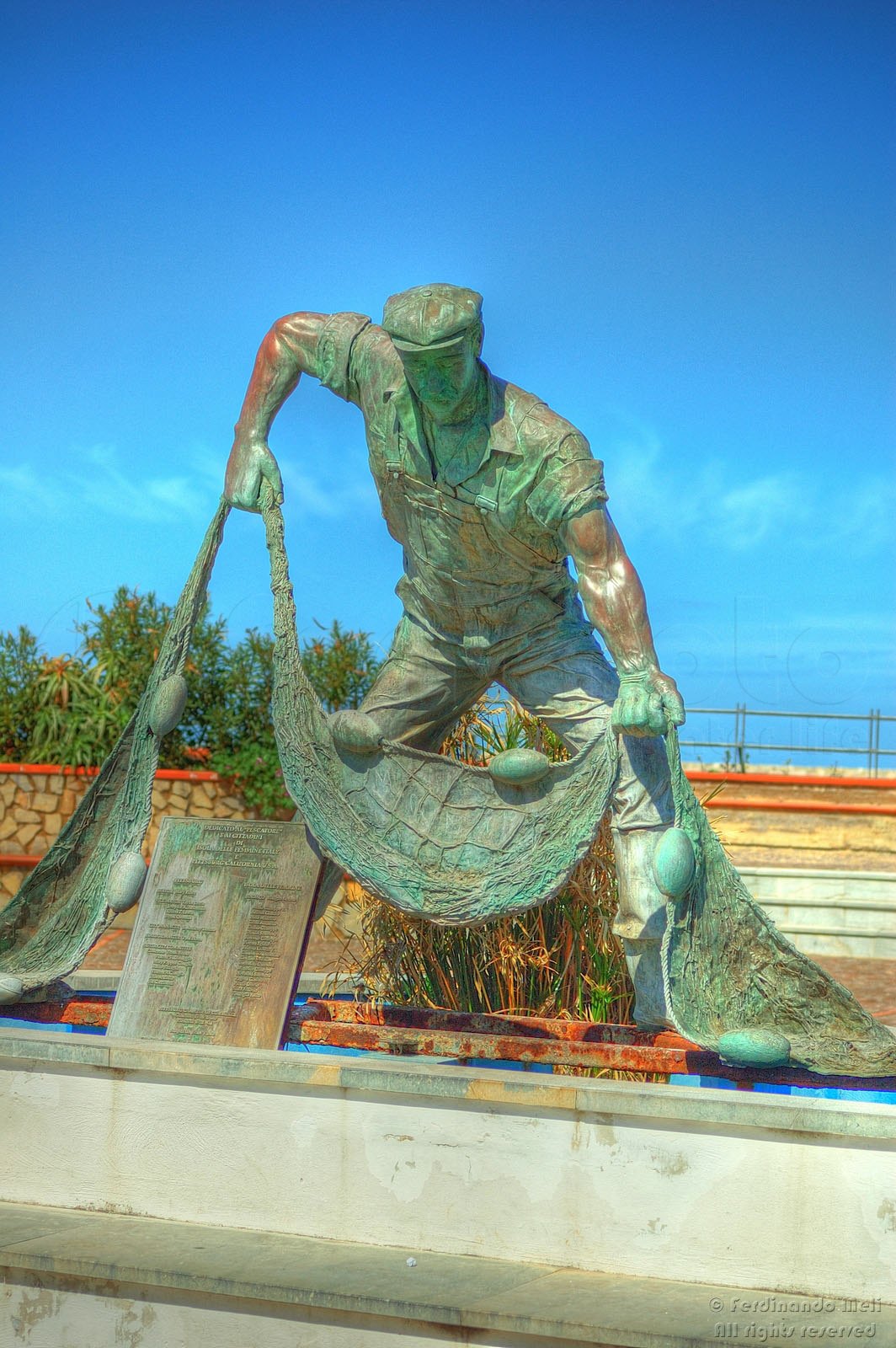 Statua del Pescatore ad Isola delle Femmine (PA)